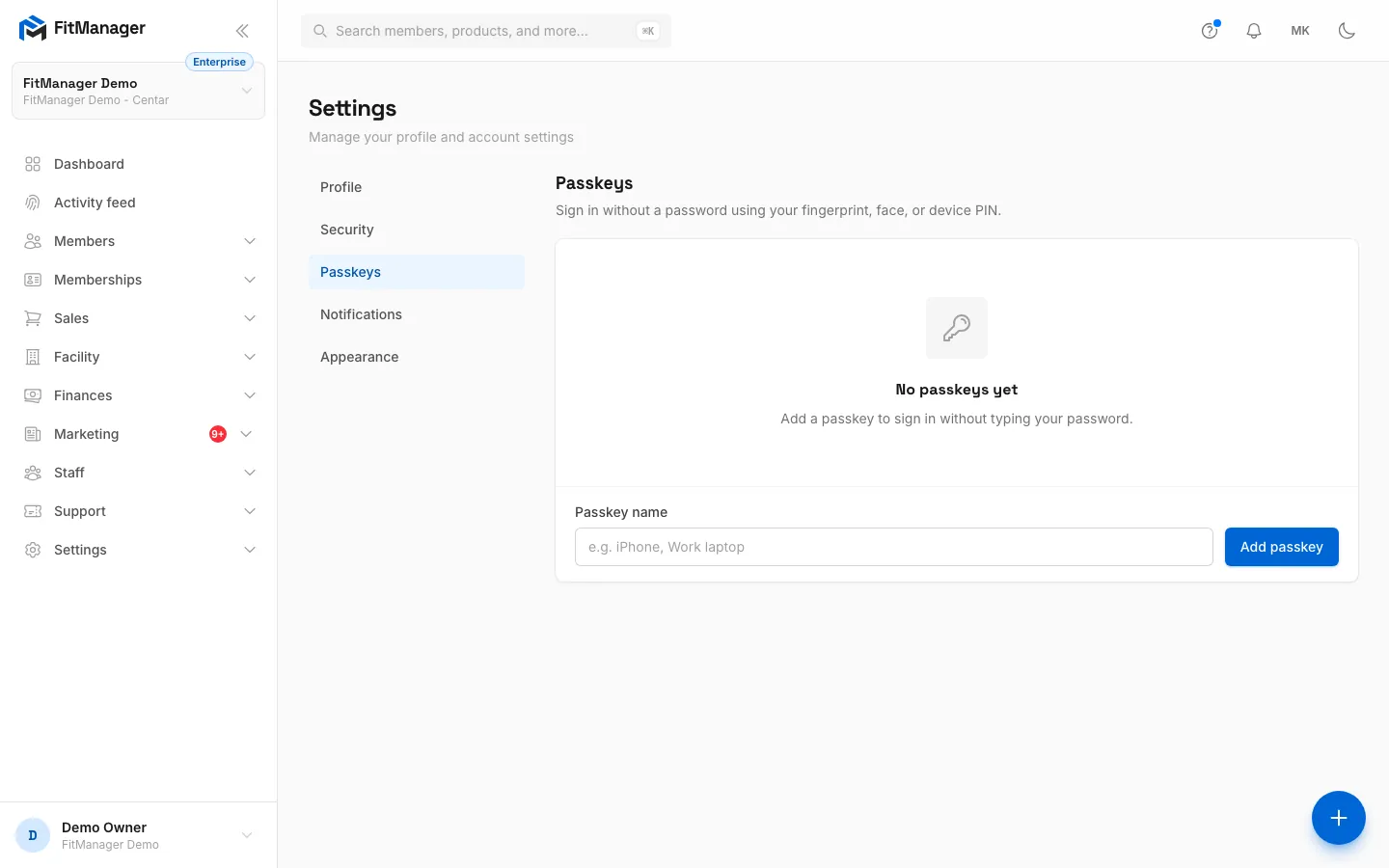 Step 9: Appearance changes how the dashboard looks for you.