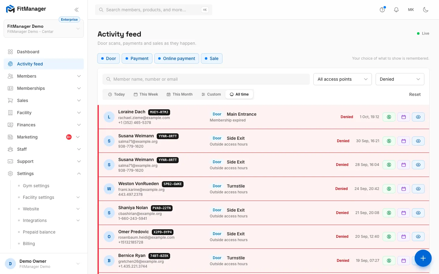 Step 8: Reset takes you back to today with no filters.