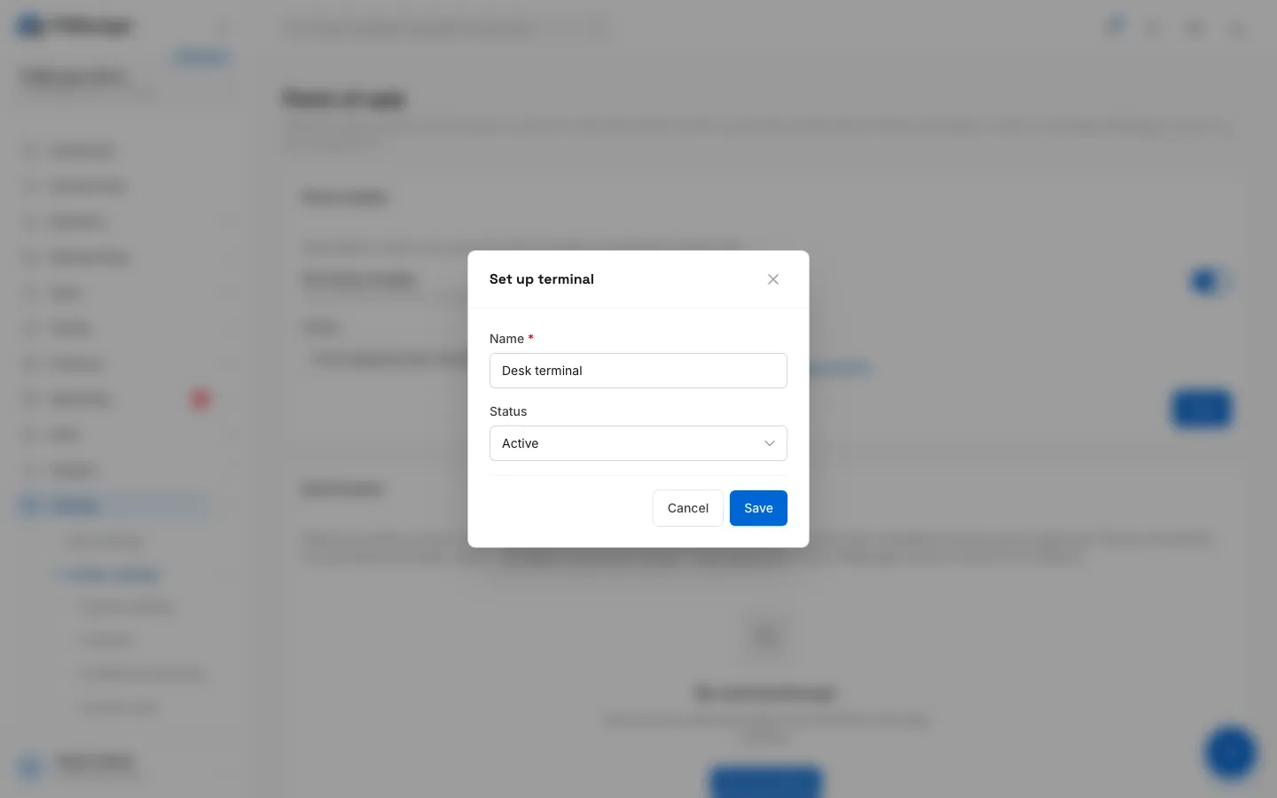 Step 3: Name it after where it stands, for example Reception desk.