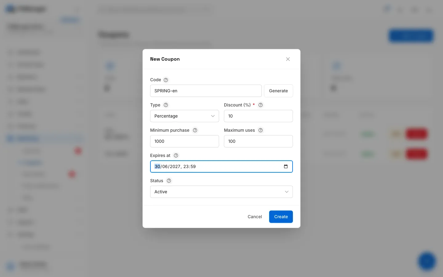 Step 8: Click Create.