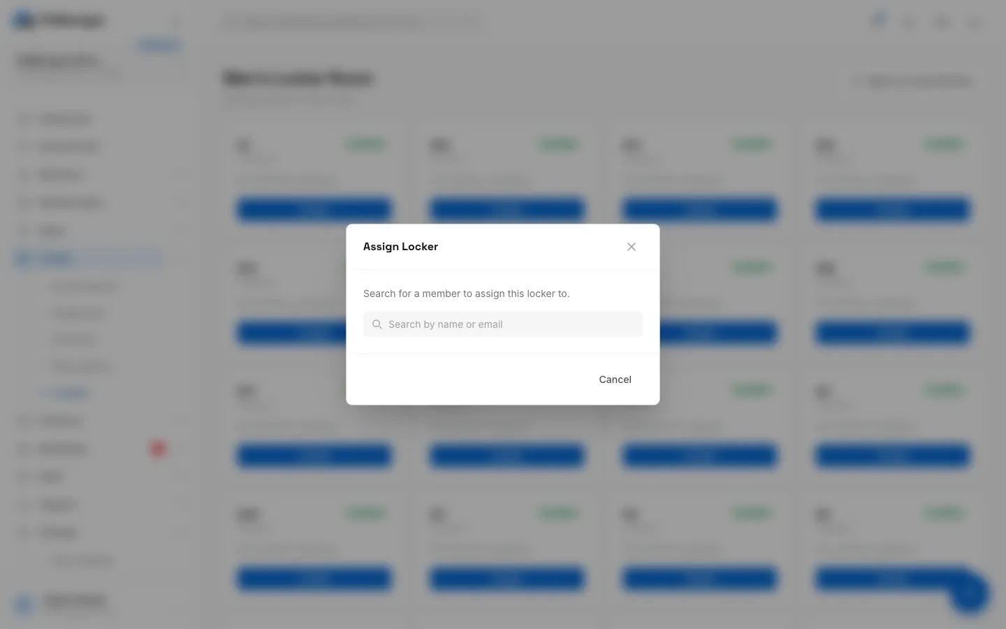 Step 3: Search for the member by name or email.