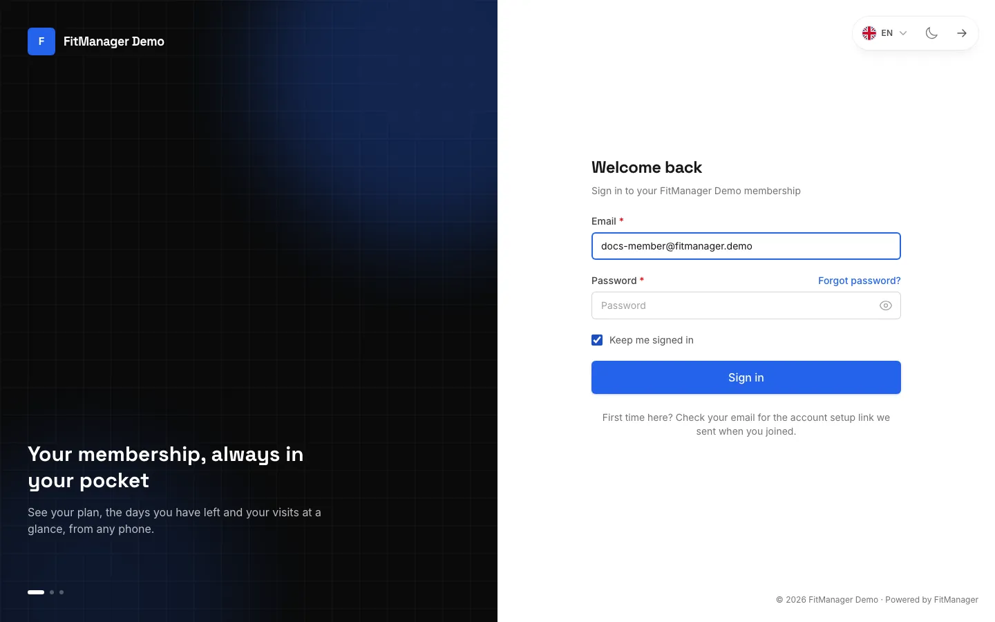 Step 2: Then type your password.