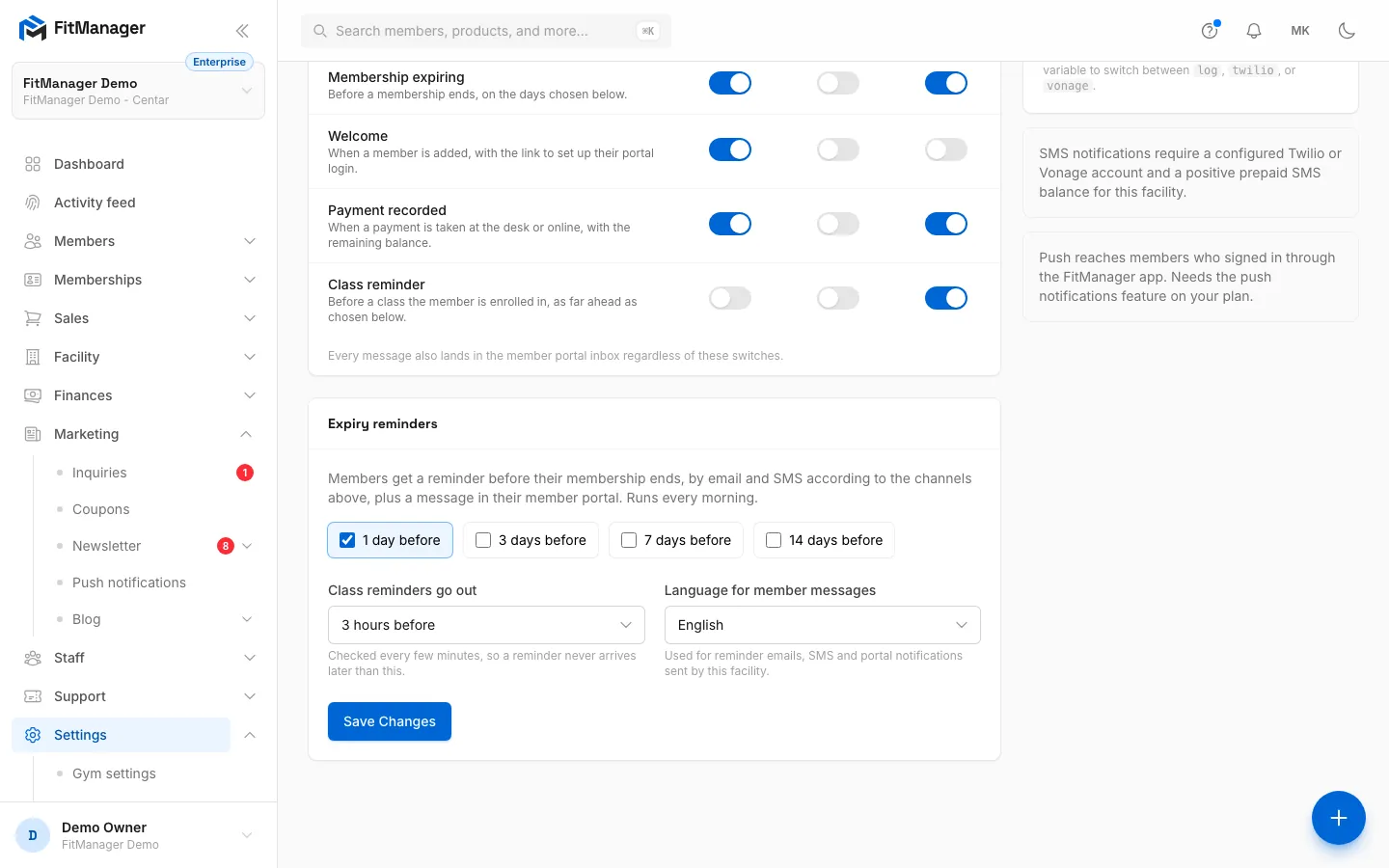 Step 6: Click Save Changes.