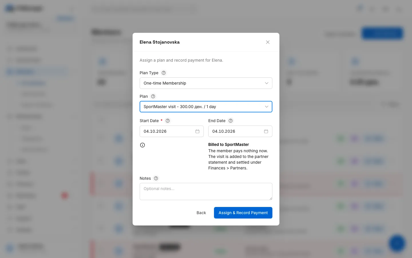 Step 11: Click Assign & Record Payment.